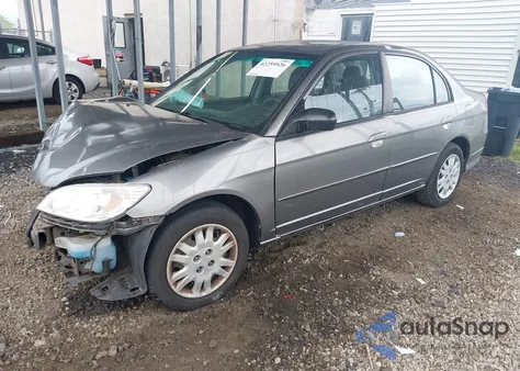 2005 Honda Civic Lx из США, поврежденный, VIN 2HGES16595H633867